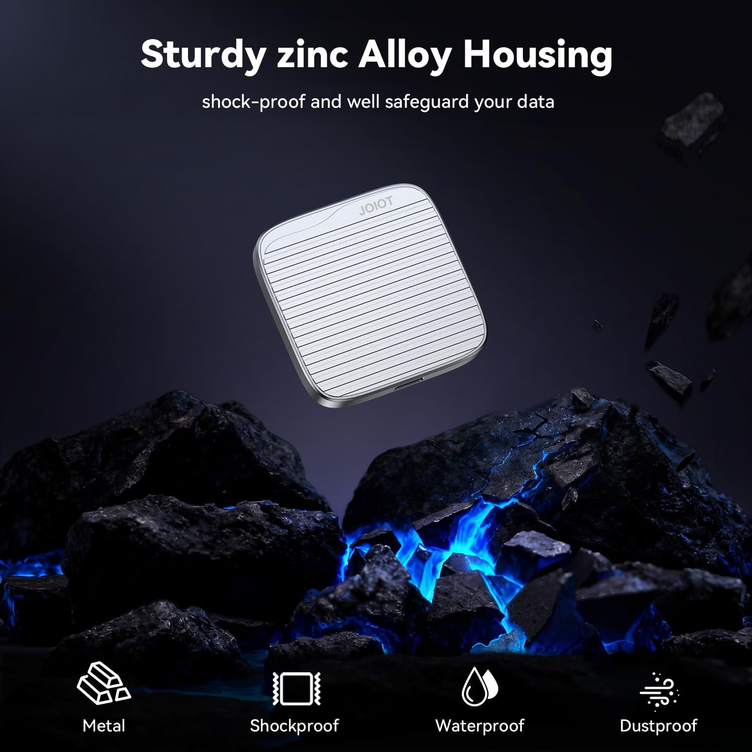 512G External SSD Magnetic Portable SSD USB 3.2 Gen 2x2 up to 2000MB/s 4K 120 fps ProRes HDR Video Record Metal USB-C External Solid State Drive for iPhone 16 Pro Max, Smartphone, Tablet, Laptop