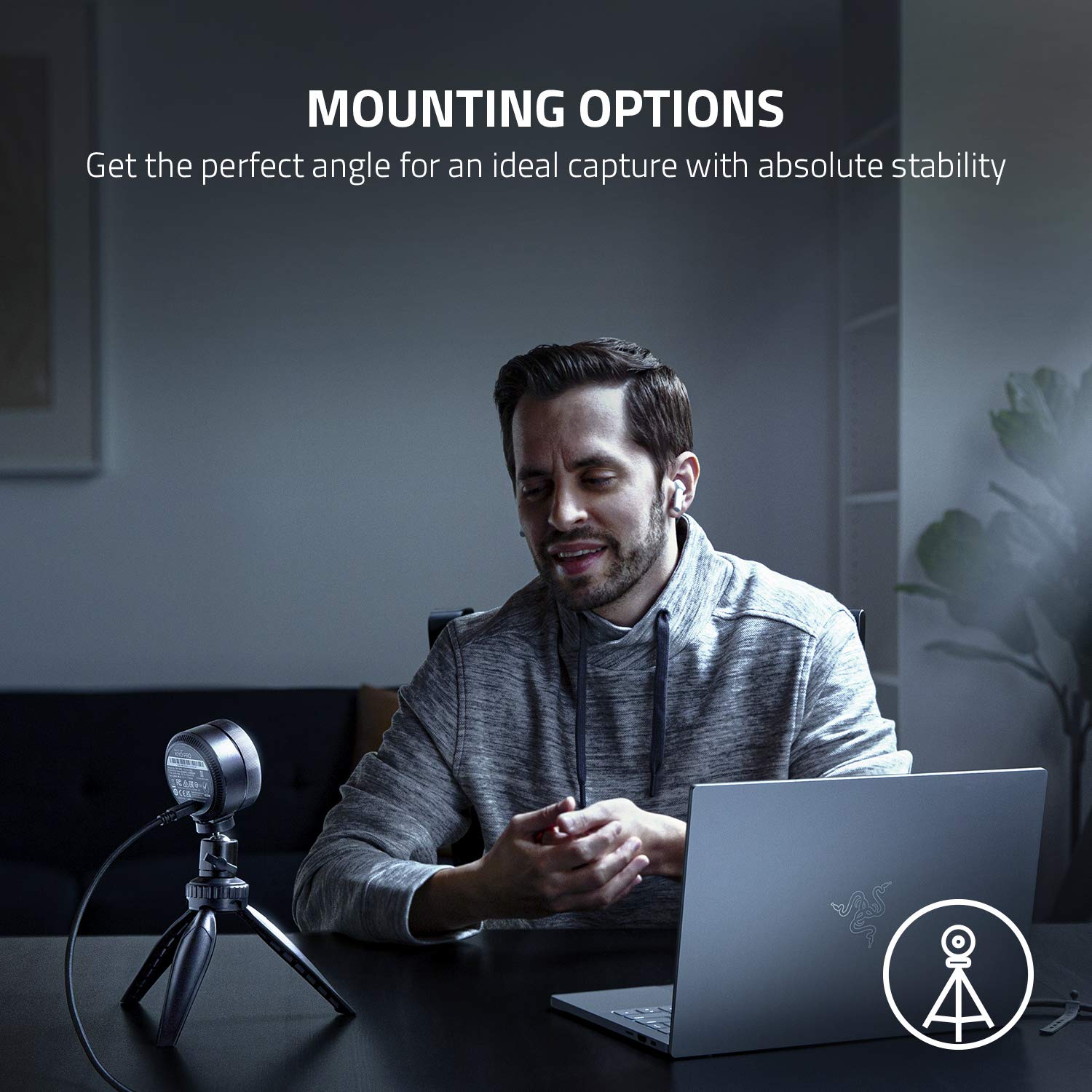 Razer Kiyo Pro Webcam for Streaming, Gaming, Video Calls: Full HD 1080p 60FPS -