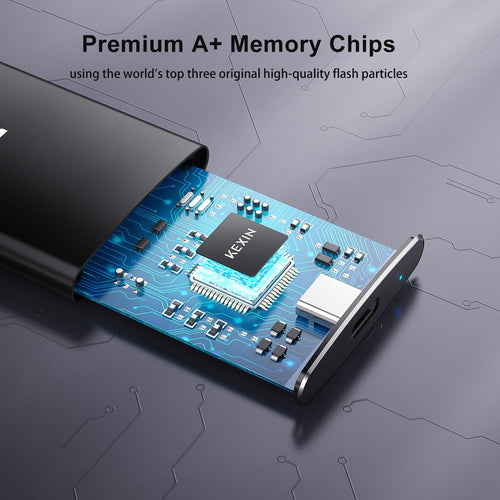 256GB External SSD USB 3.1 Type-C Up to 500MB/s