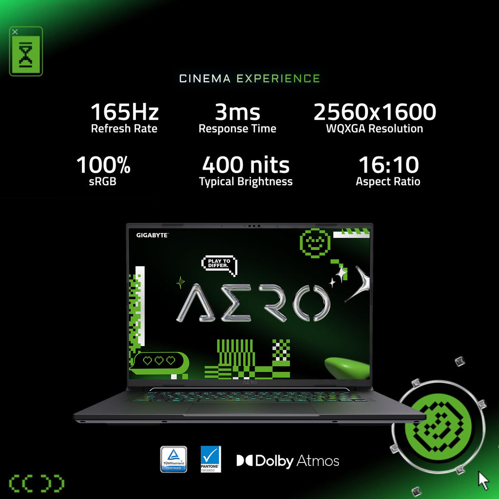 GIGABYTE AERO X16 Copilot+ ПК 165 Гц WQXGA RTX
