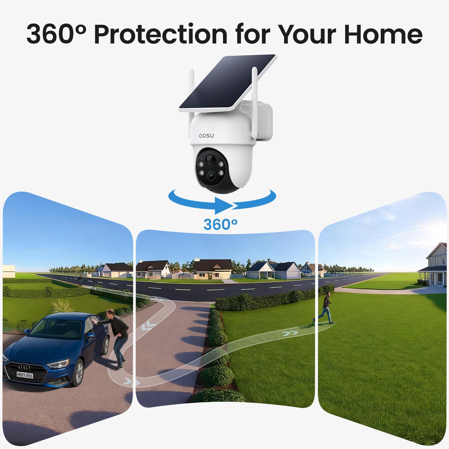 Wireless Outdoor Security Camera 4-Cam Kit with Local Storage