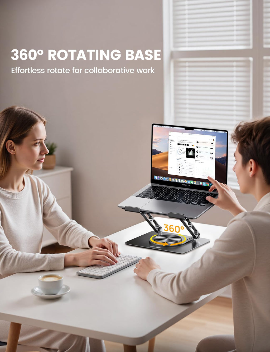 360° Rotating Aluminum Laptop Stand STDL04