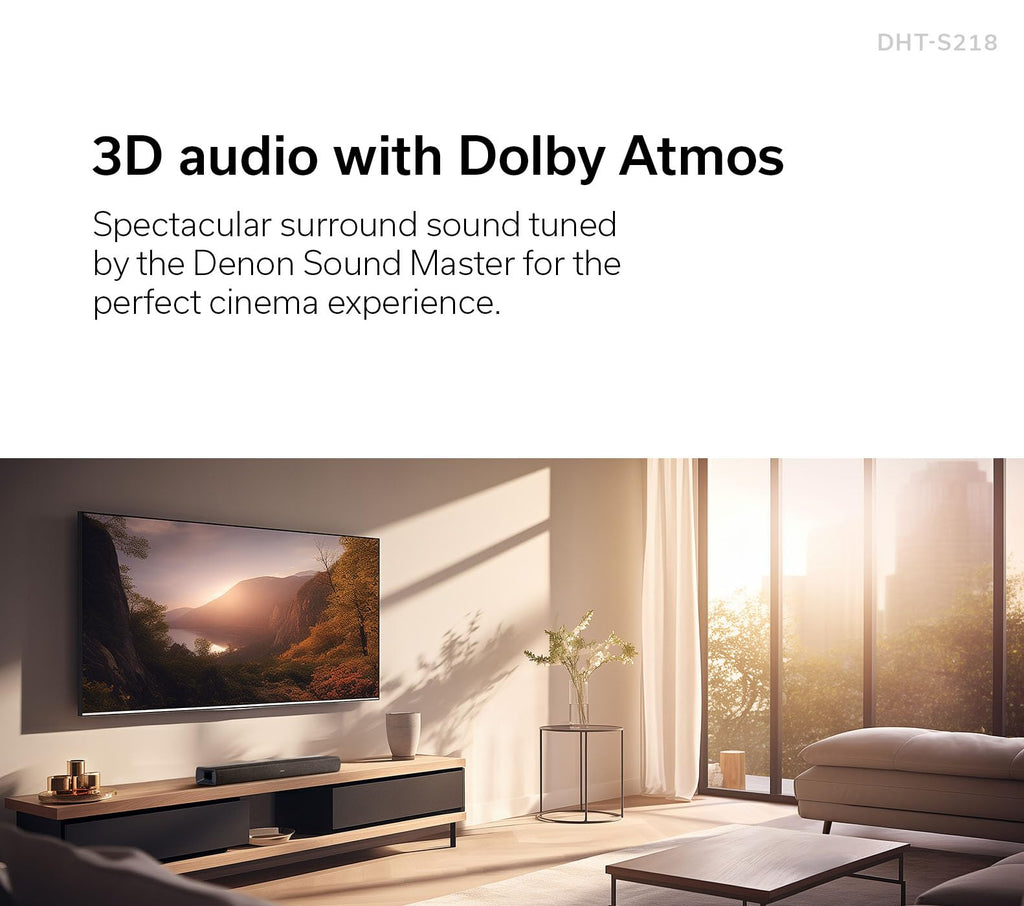 2.1-Channel Dolby Atmos Sound Bar DHTS218BKE3