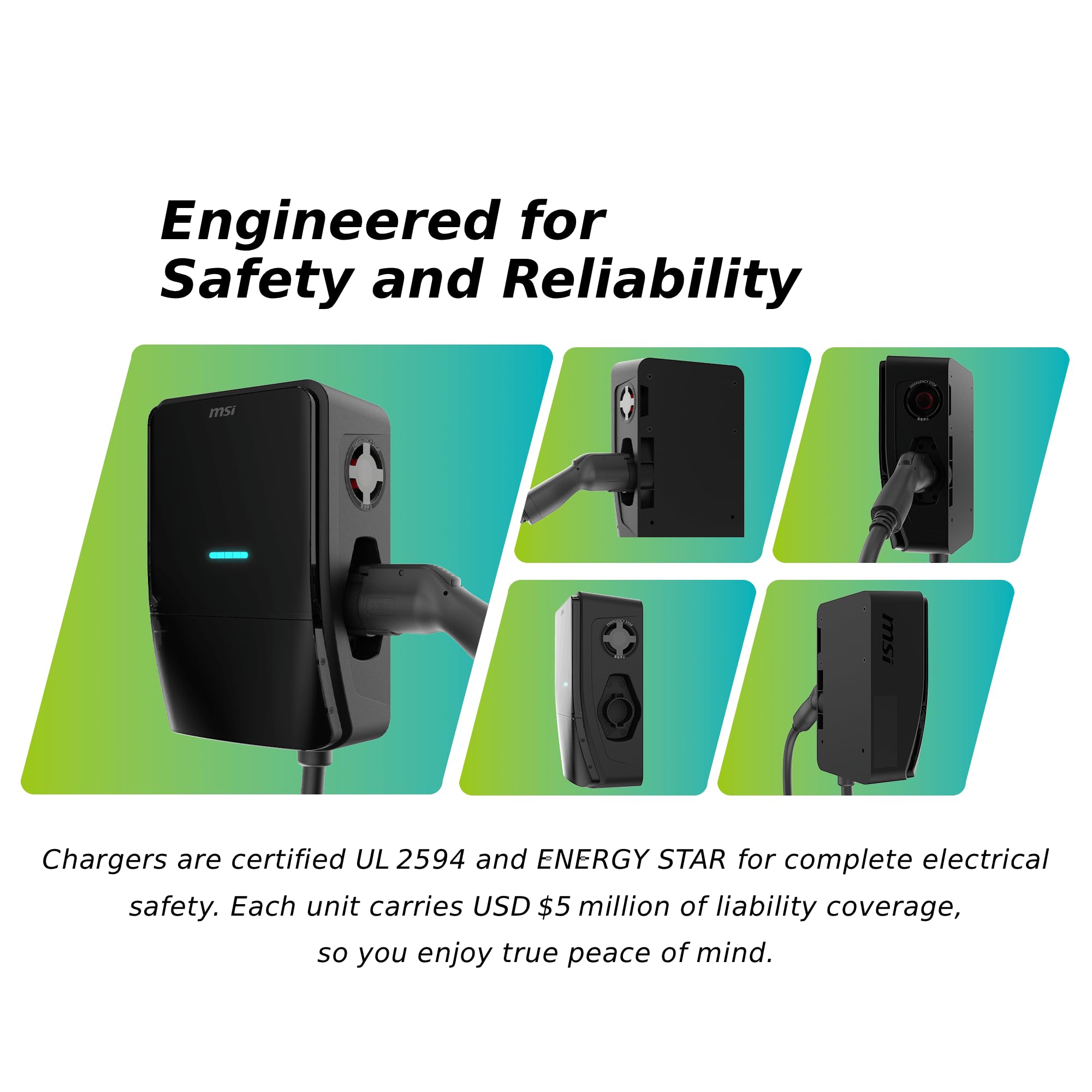 Level 2 EV Charger 40A 9.6KW J1772