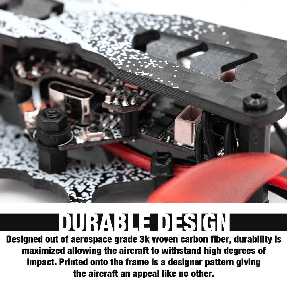 EMAX Tinyhawk II Freestyle BNF FPV Racing Drone with 120km/h High Speed, 5A ESC, 7000KV Brushless Motor, RunCam Nano2 700TVL, 37CH, 25/100/200mW VTX Power