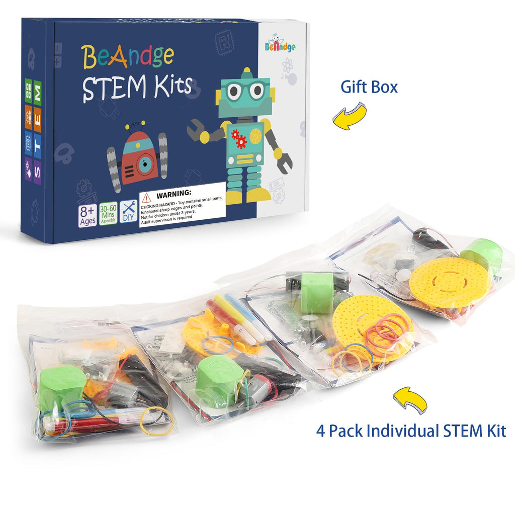 Набор из 4 конструкторов роботов-художников для детей 8-12 лет