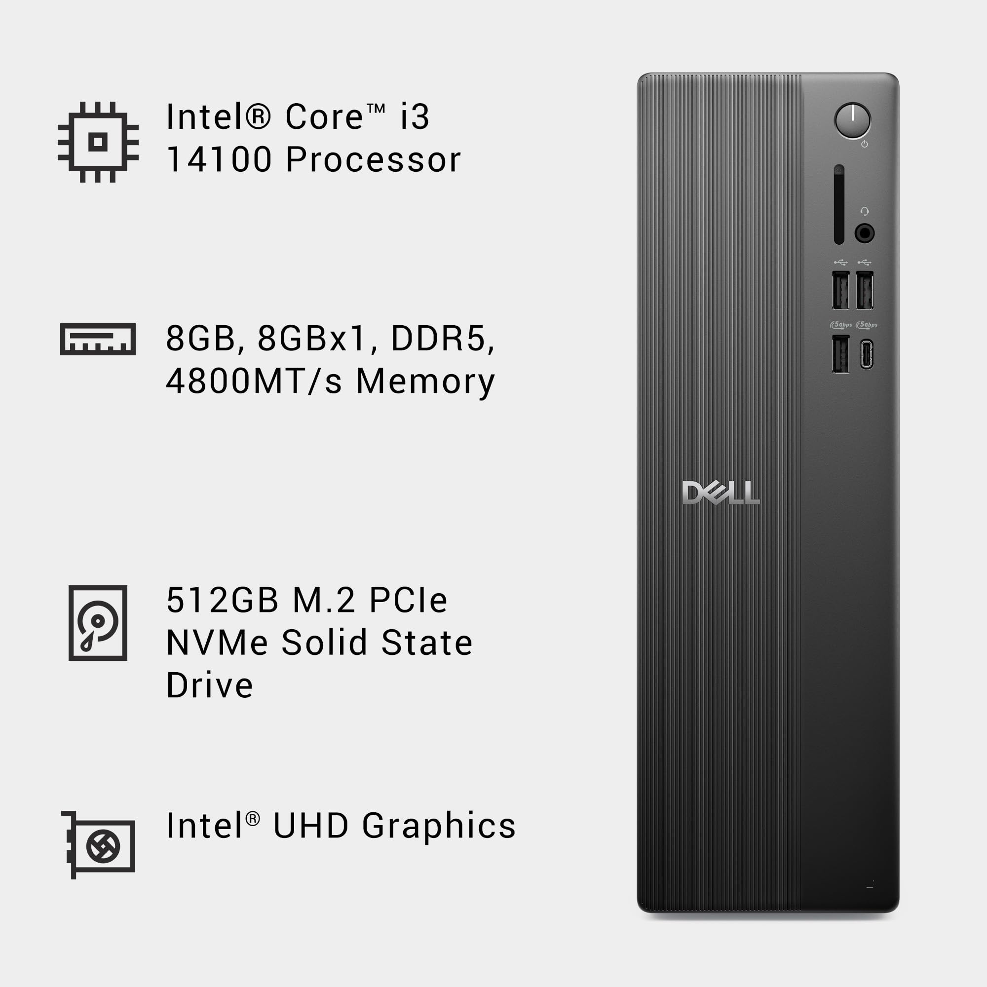 Slim Desktop Intel Core i3 14100 8GB DDR5 512GB