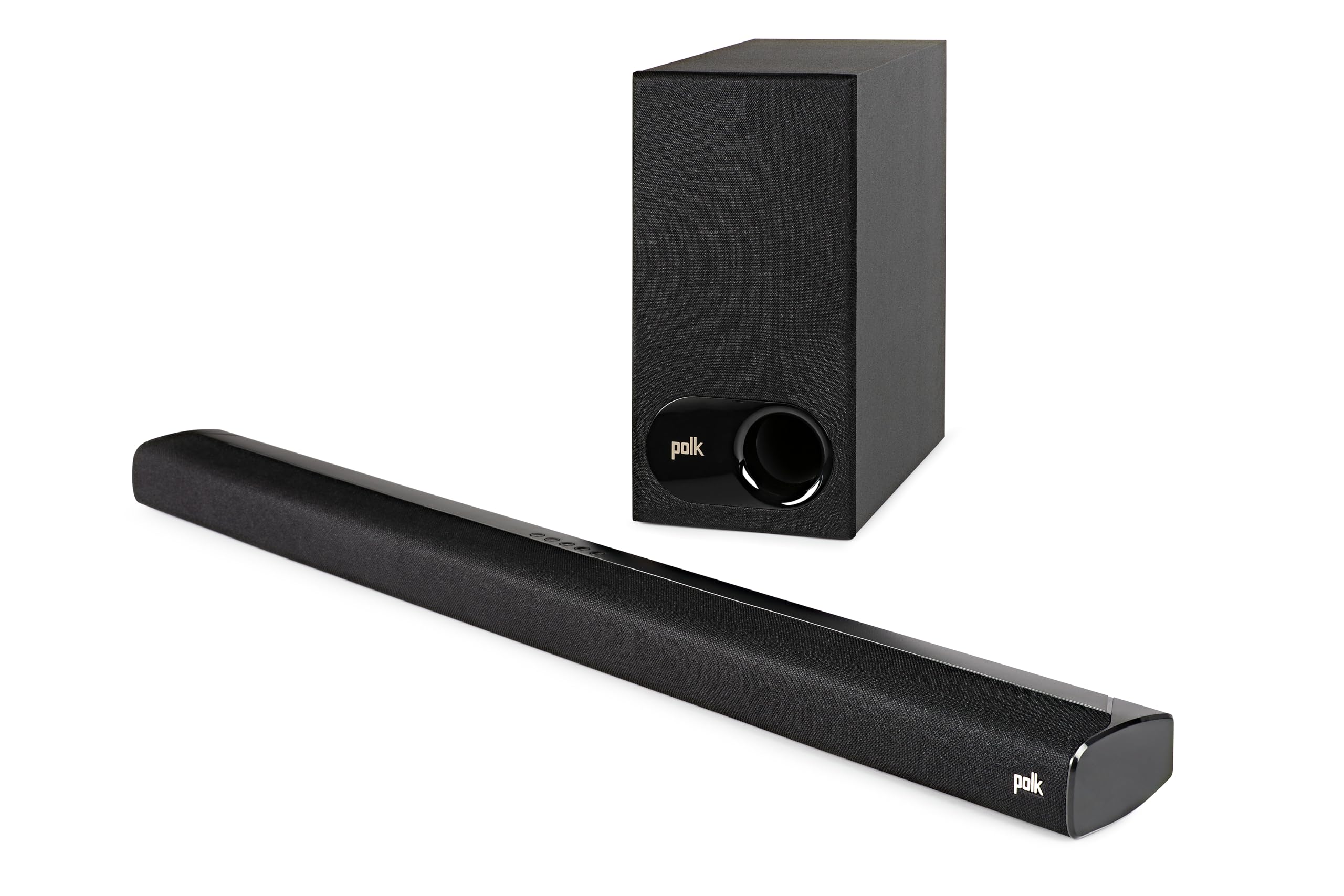 Polk Audio Signa S2 Sound Bar for Smart TV with Subwoofer, Wireless – Exclusive VoiceAdjust Technology, Ultra-Slim Design, Works with 4K & HD TVs, HDMI & Optical, Bluetooth, Wireless Streaming