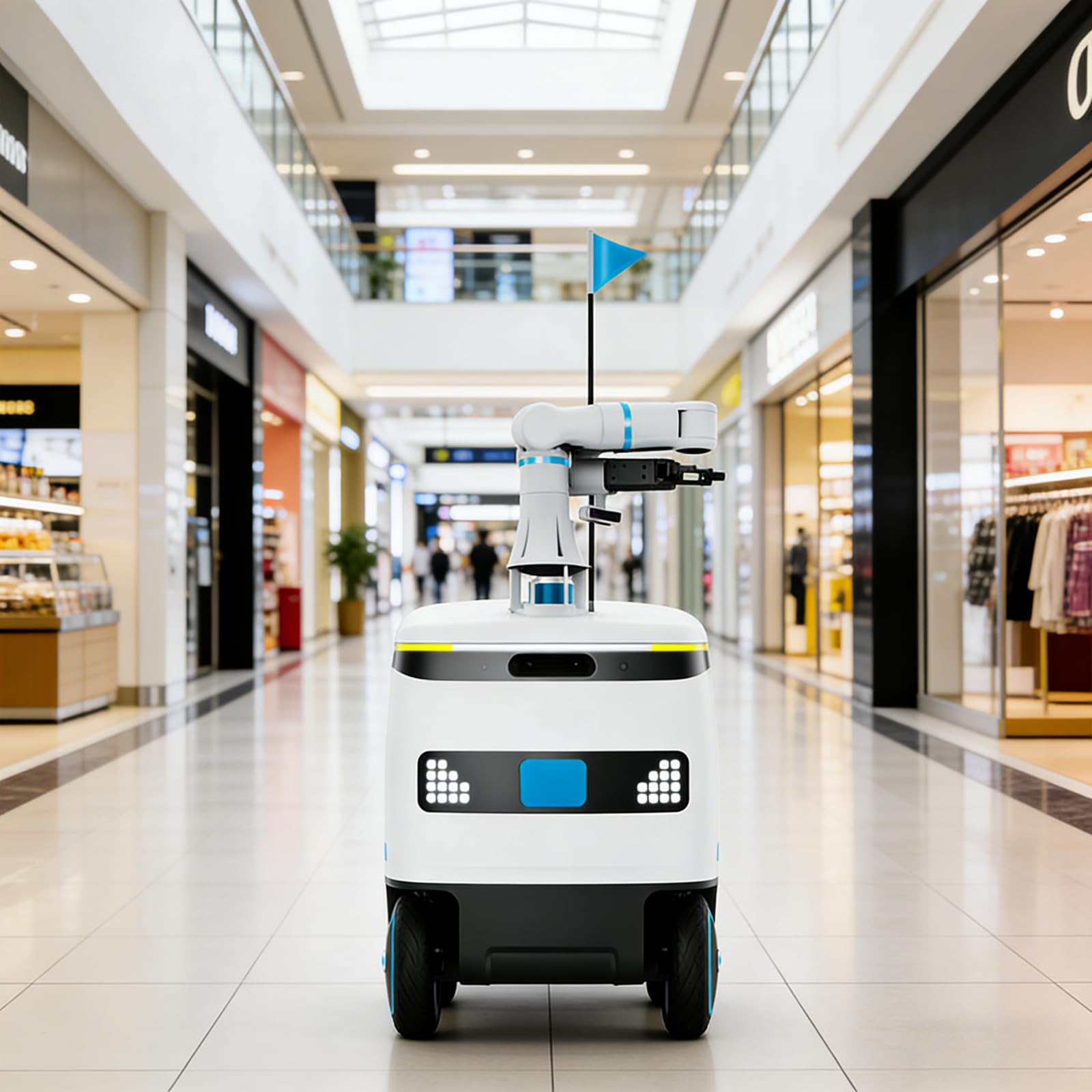 Autonom leveransrobot för matpaket