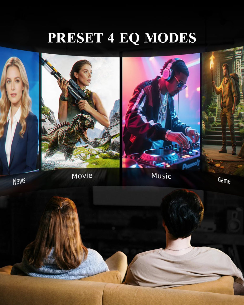 Barra de Sonido Dolby Atmos con Subwoofer Inalámbrico Sistema