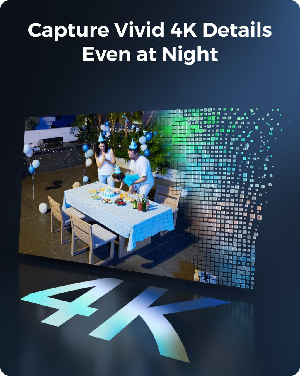 4K Wireless Outdoor Security Camera System with AI Detection