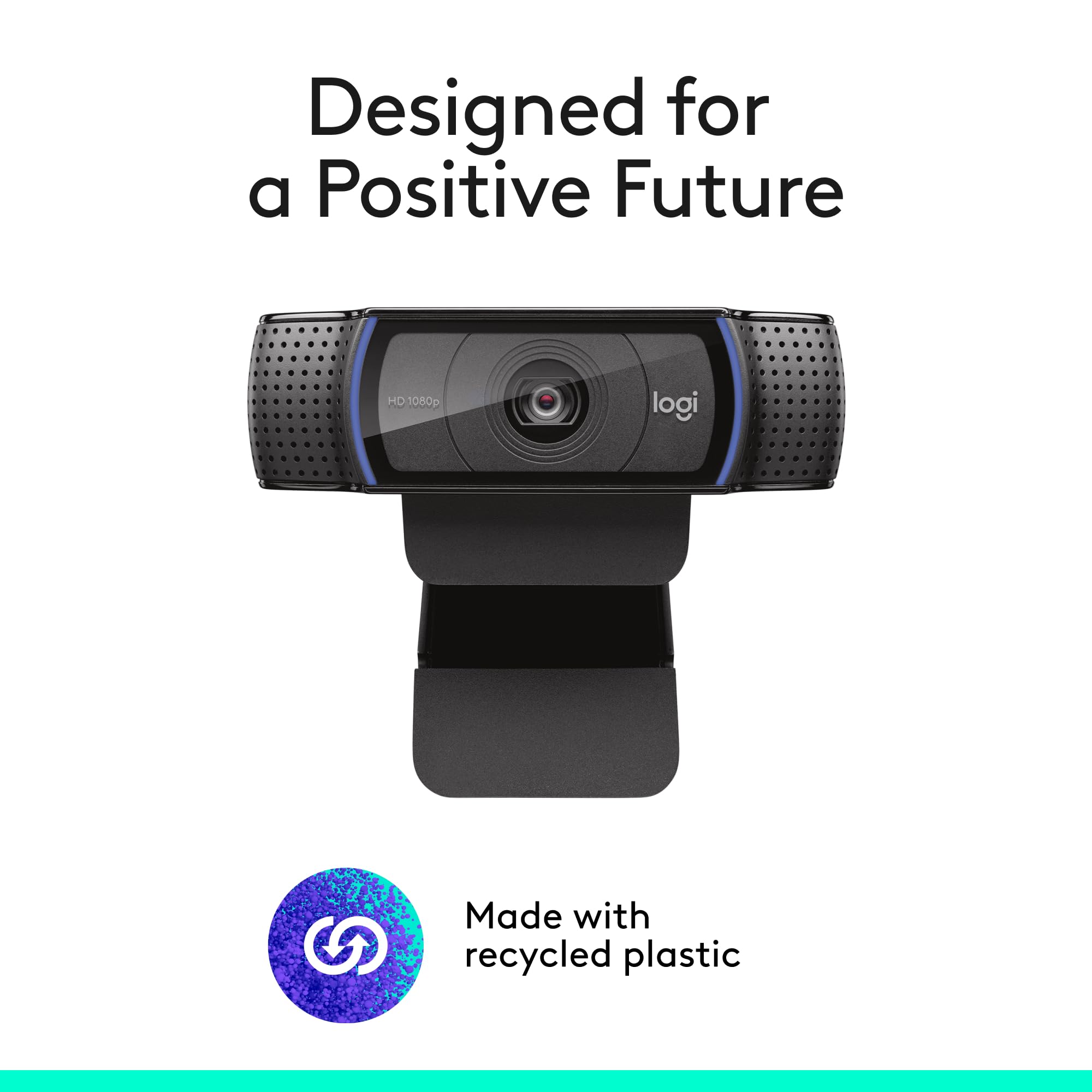 Logitech C920x HD Pro Webcam 1080p con micrófono estéreo y enfoque automático