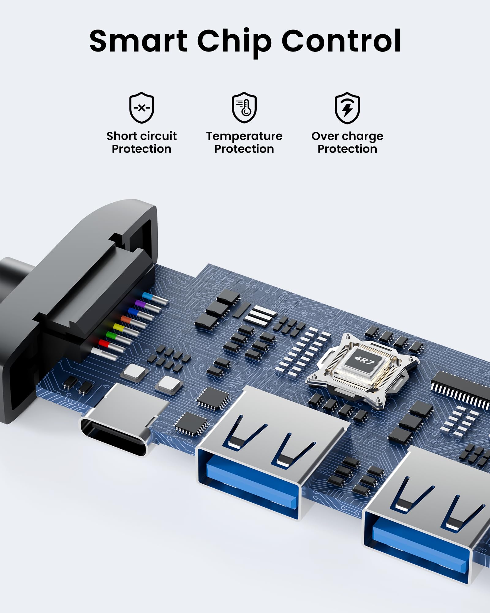 Glomtheia USB C Hub Docking Station Dual Monitor for Laptop, MacBook Air/Pro Dock Adapter Multiport Dongle with 2 HDMI Ports 4K 60Hz, 100W PD Charging, 3 USBA 3.0 & USBC