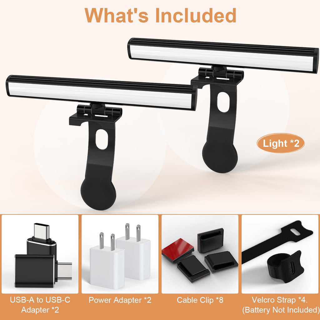 Barra de Luz para Monitor con Cuidado Ocular LC-EDGE-LIGHT-BLK