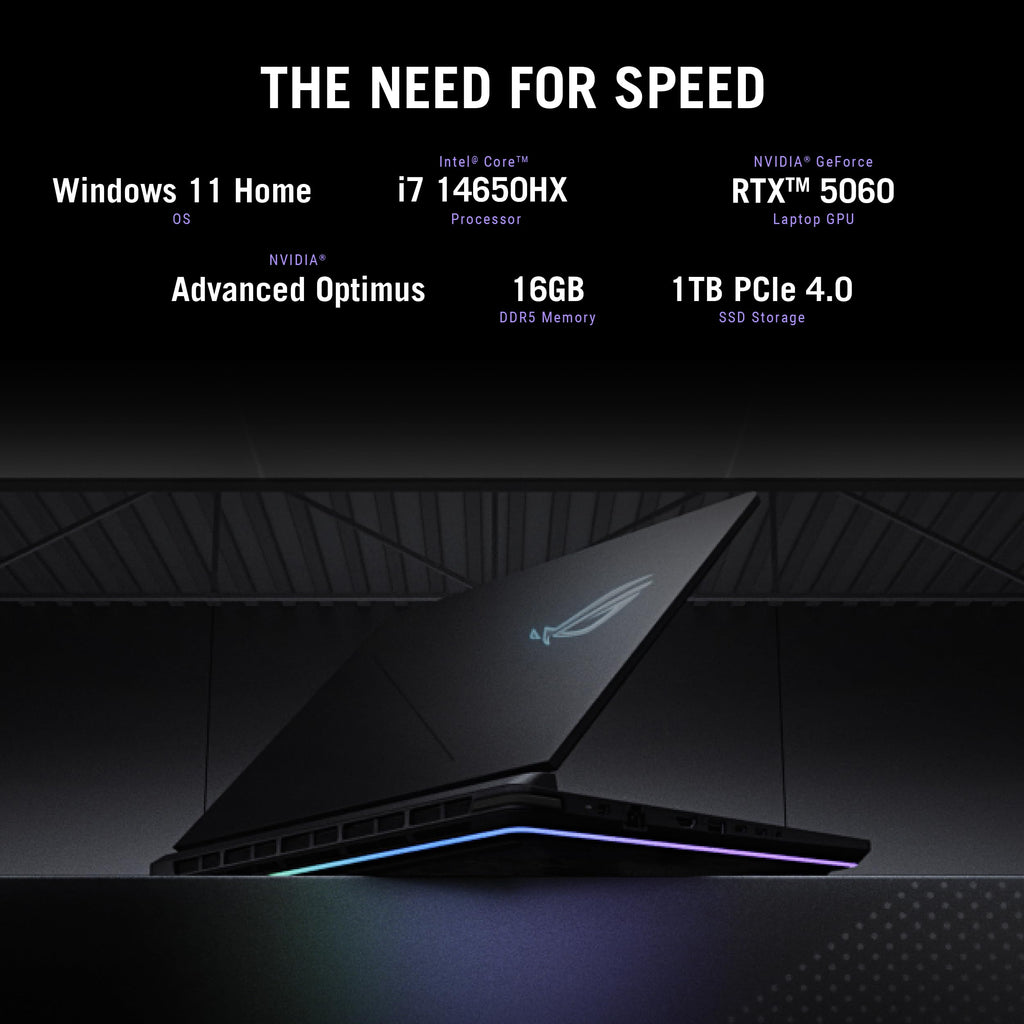 16" игровой ноутбук FHD+ 165Hz i7-14650HX RTX 5060 G615JMR-AS74