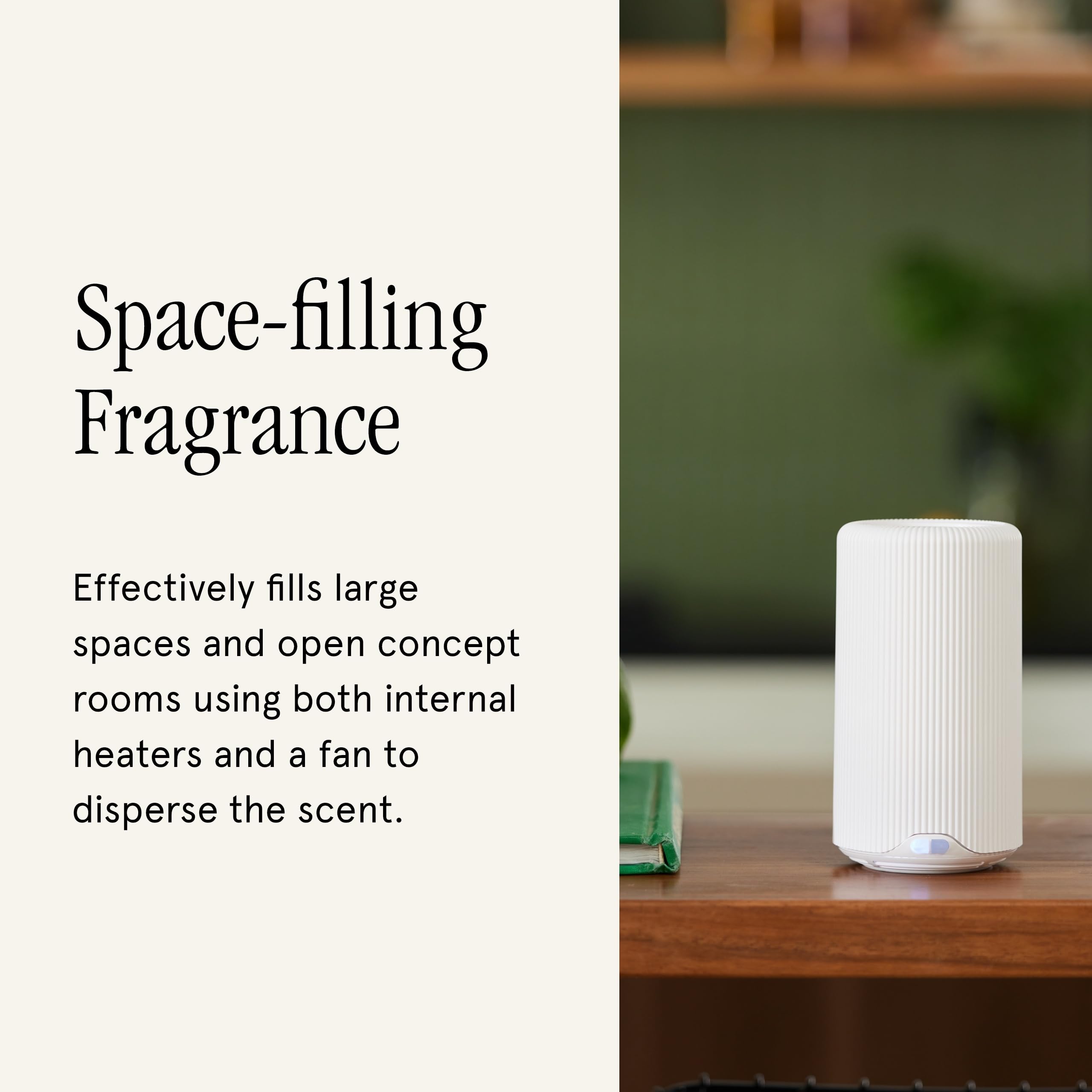 Pura Plus Smart Home Fragrance Diffuser for Large Spaces - Adjust Scent Intensity, Set Schedules & Timers, and More in Pura App - Fragrances Sold Separately - White
