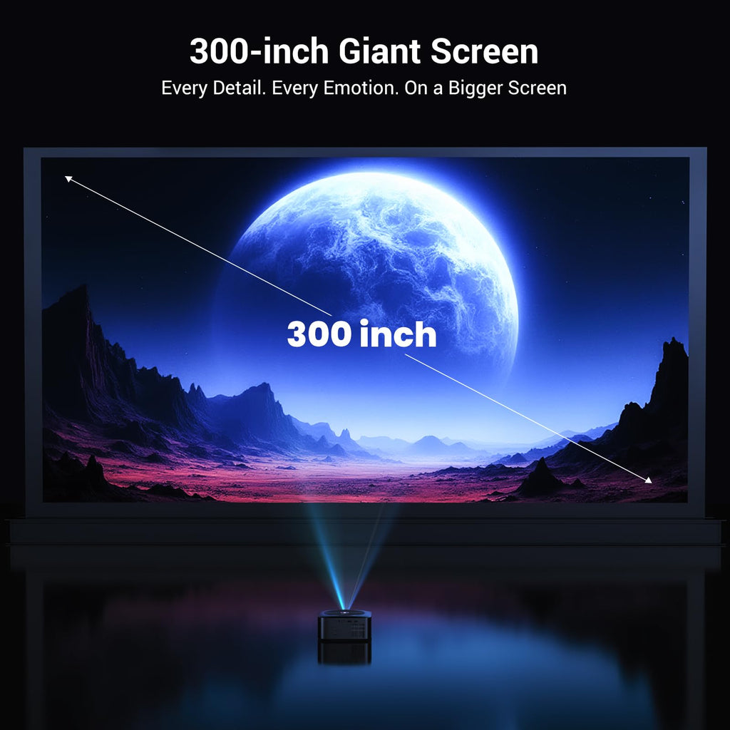 1500 ANSI Google TV Smart Projector 4K Full HD