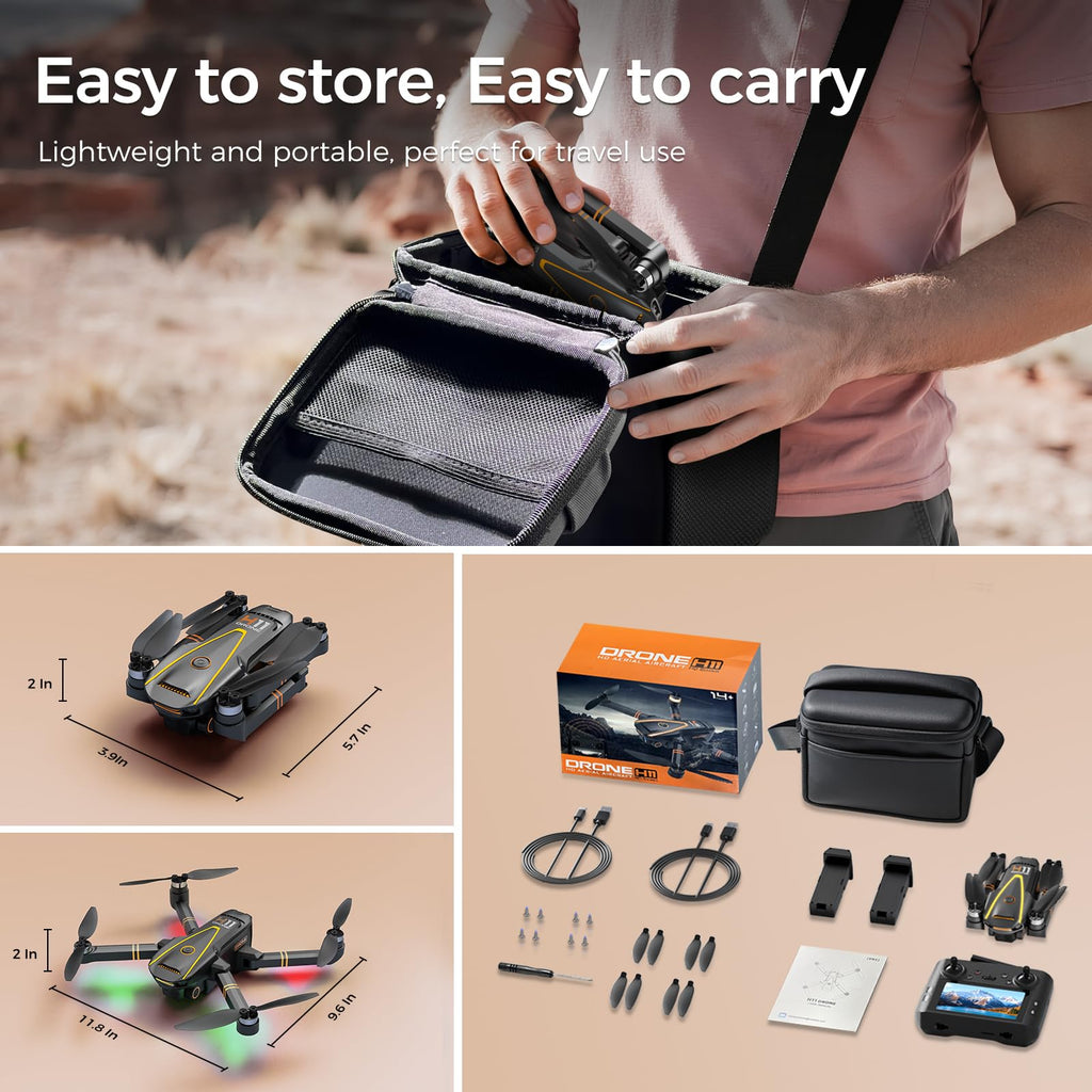 GPS-Drohne mit 4K-Kamera HD-Bildschirm-Controller Acerasoft