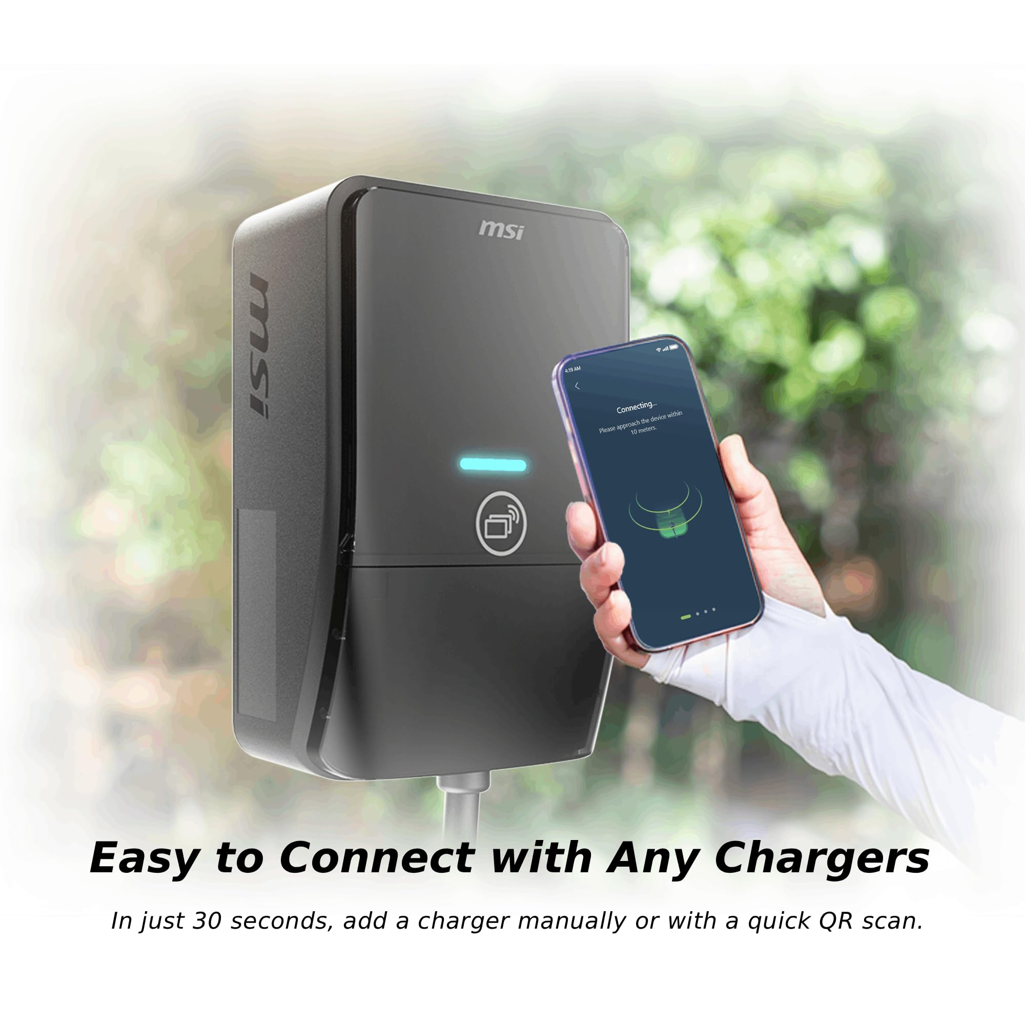 MSI EV Life Plus NACS Hardwired Level 2 Charger