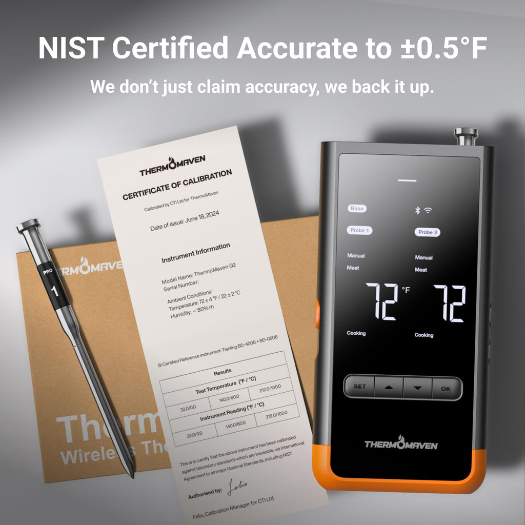 Simsiz Ağıllı Ət Termometri Sub-1G 6 Sensor NIST