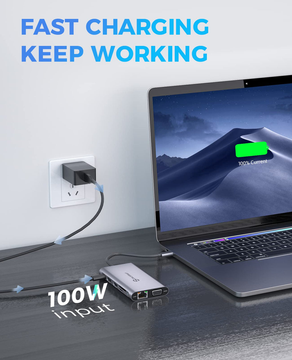 Estación de Acoplamiento USB C 11 en 1, Monitor