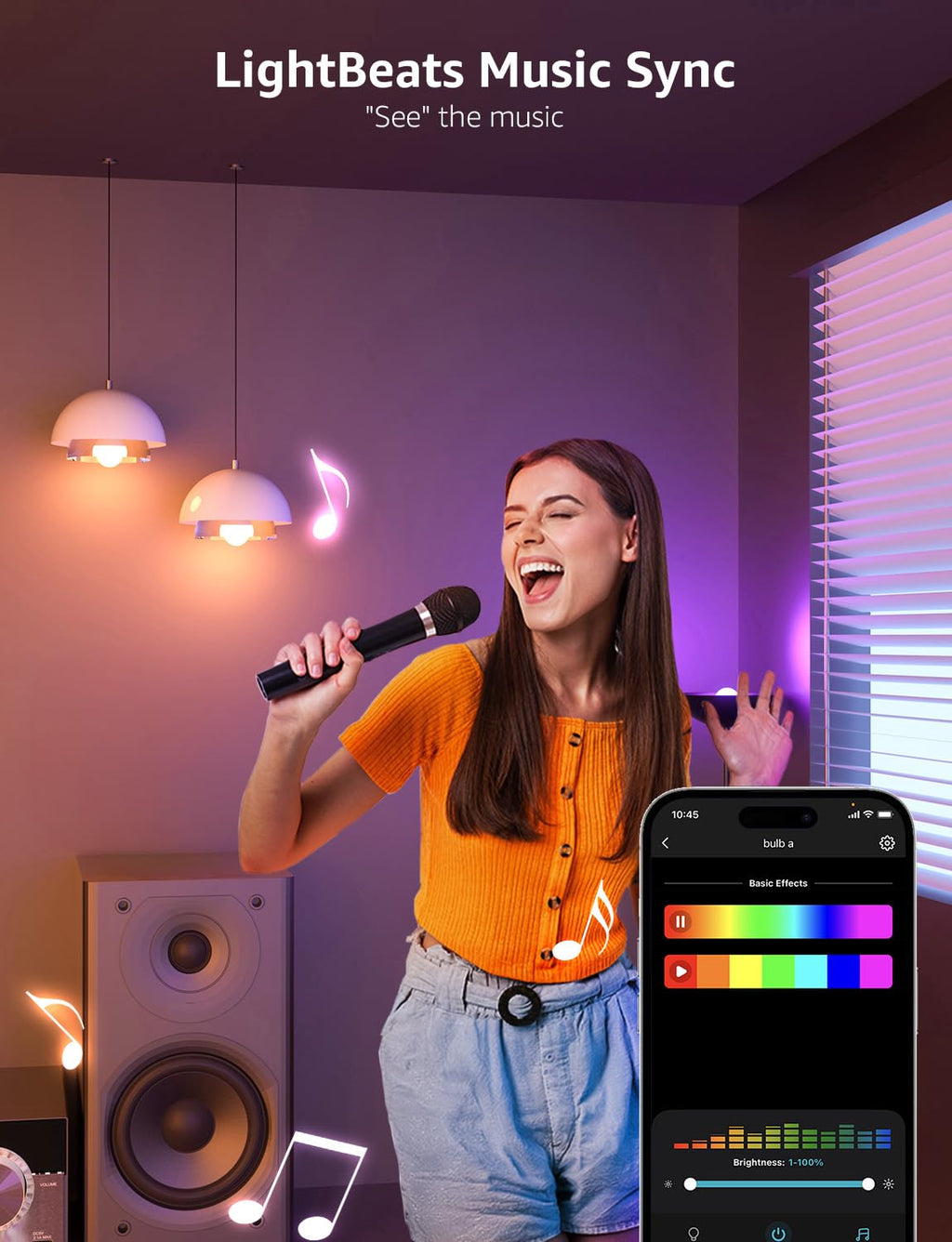 AI Smart Bulbs: Personalized RGBWW WiFi & Bluetooth Lights