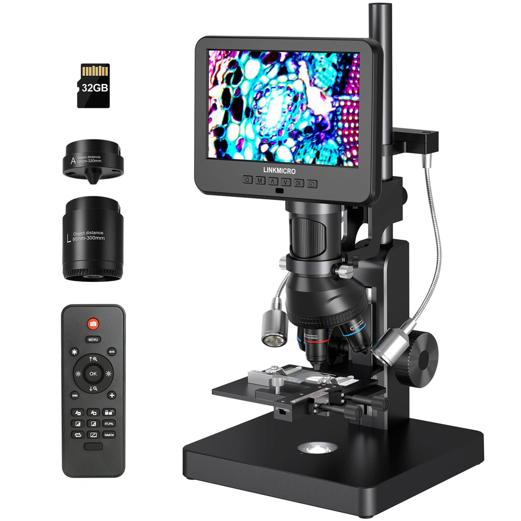 5 Lens HDMI Digital Microscope 5000X LM266S