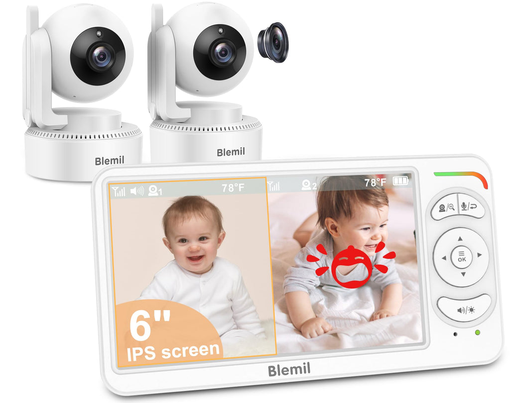 Blemil 6" Uşaq Monitoru 2 Kamera ilə