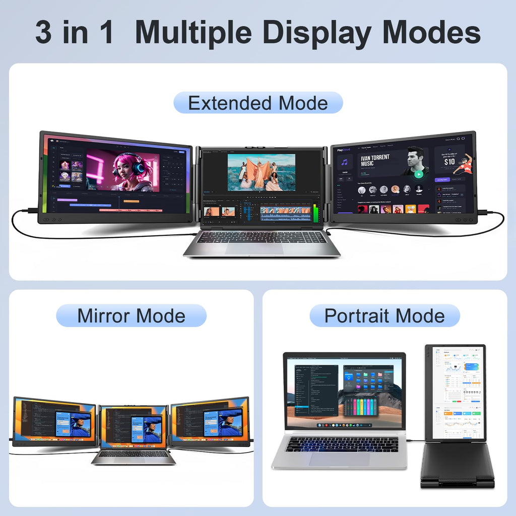 Extensor de Pantalla Portátil para Laptop de 14" FHD