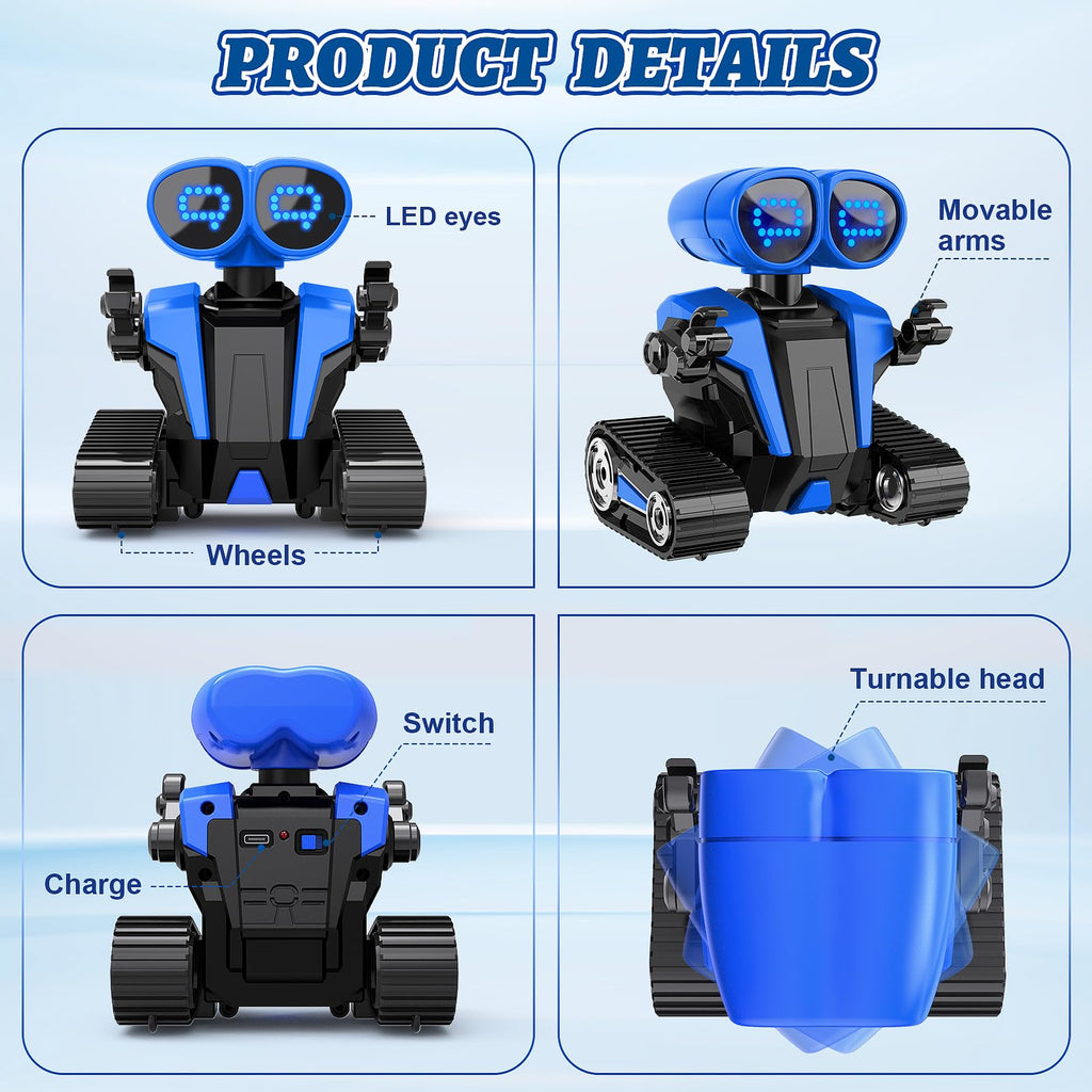 Interactive Robot Toy with Remote Control and Auto-Demo Mode