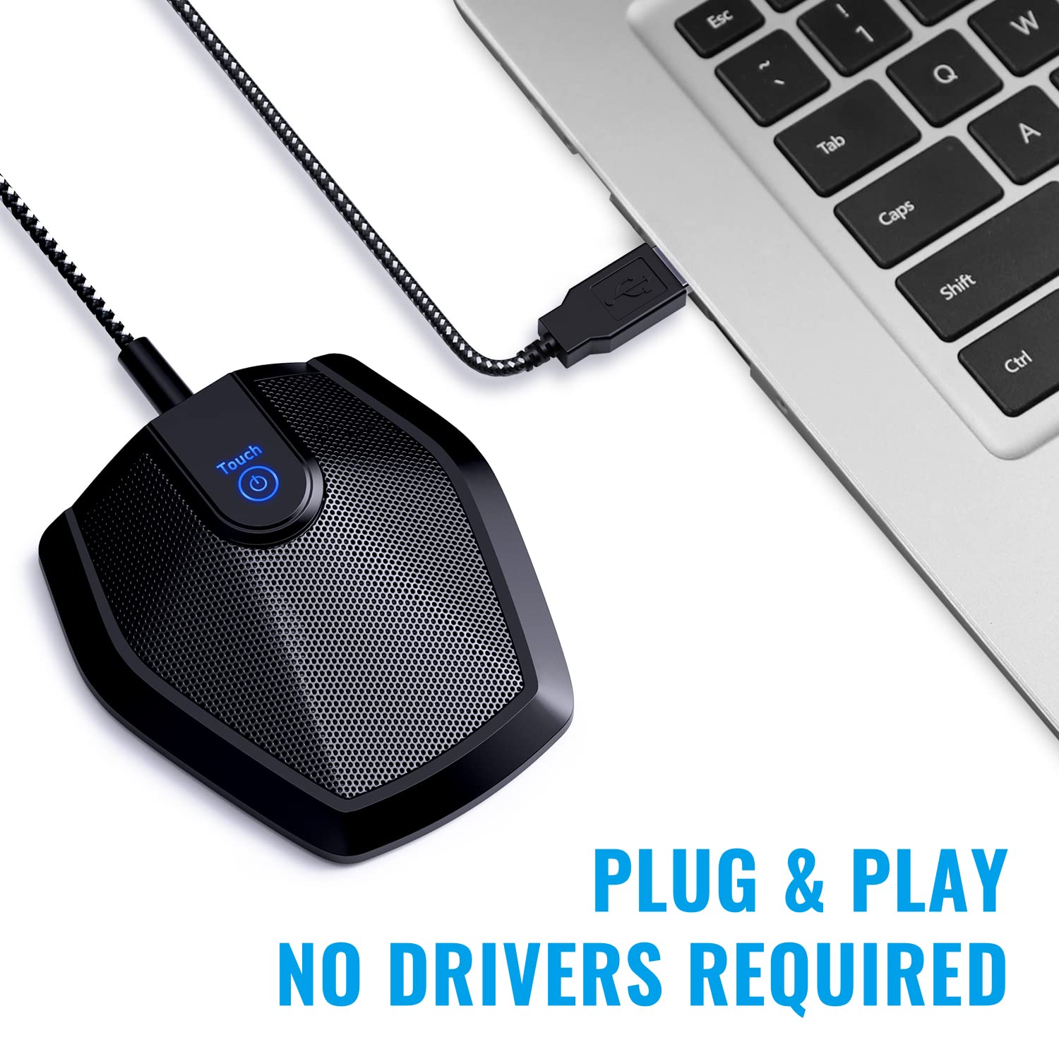 TONOR Conference USB Microphone, Omnidirectional Condenser PC Mic for Video Conference, Recording, Skype, Online Class, Court Reporter, Plug & Play Compatible with Mac OS X Windows PC Compute, G11