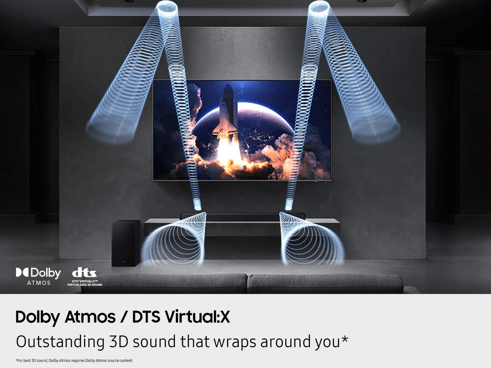 Dolby Atmos Soundbar mit drahtlosem Subwoofer Samsung Q600F