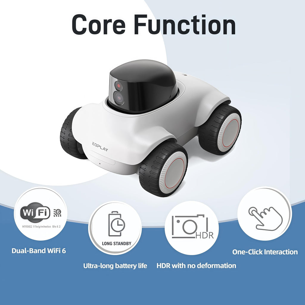 Rtwxi Robot Compagnon Intelligent Familial avec Caméra 2K