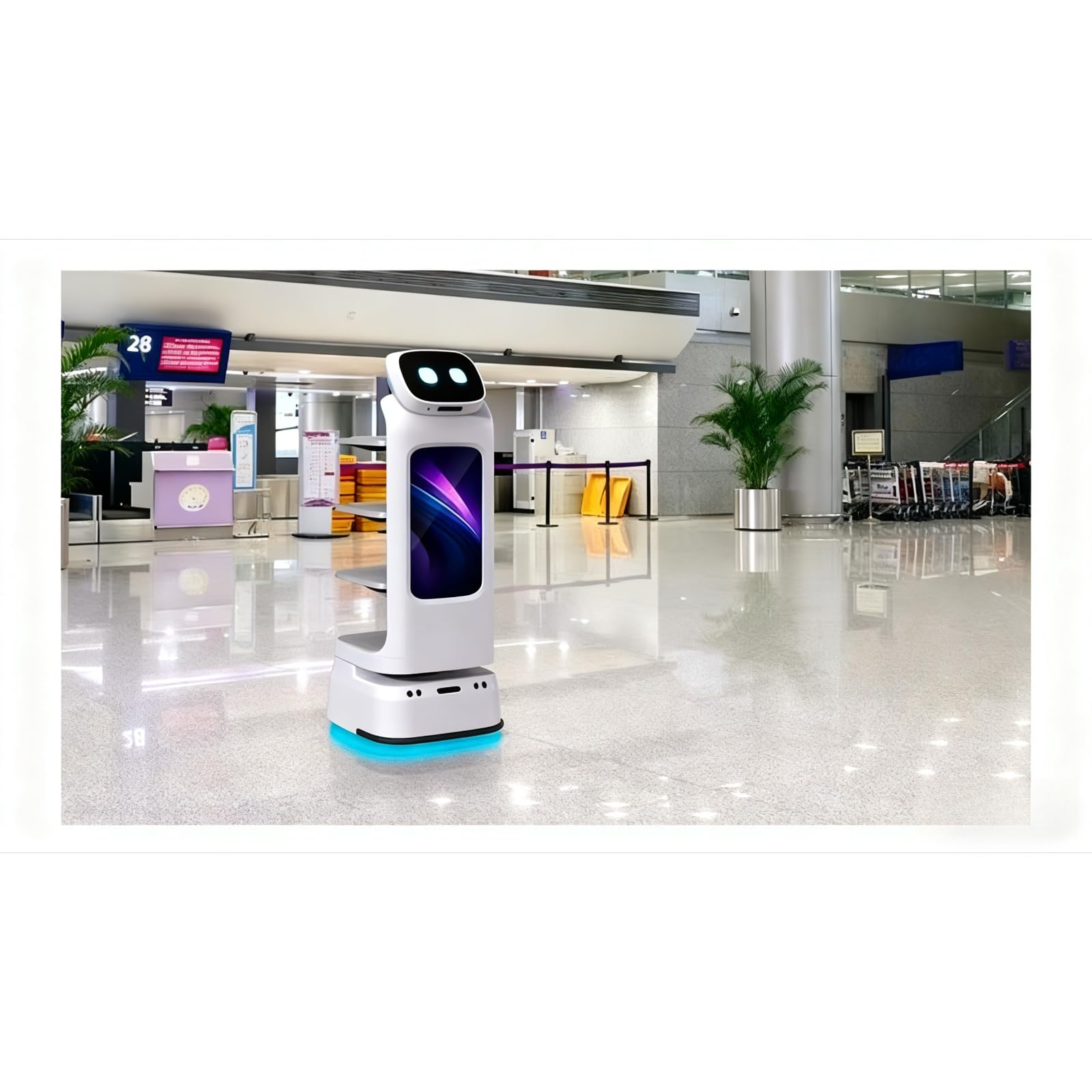 HD Ekranlı Muxtar Yemək Çatdırılması Robotu Model LYJ-SCJIQI-102801