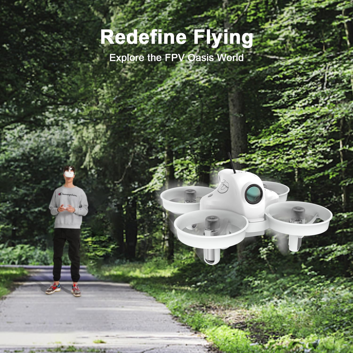 Набор для начинающих FPV дрон с очками и контроллером