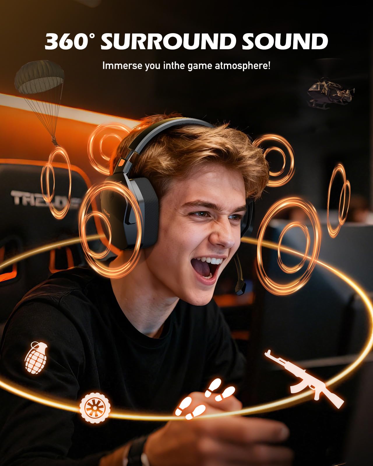 NUBWO G06 Wireless Gaming Headset Triple Mode 100H Battery