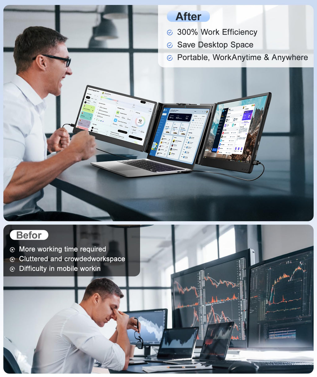 Extensor de Pantalla Portátil para Laptop de 14" FHD