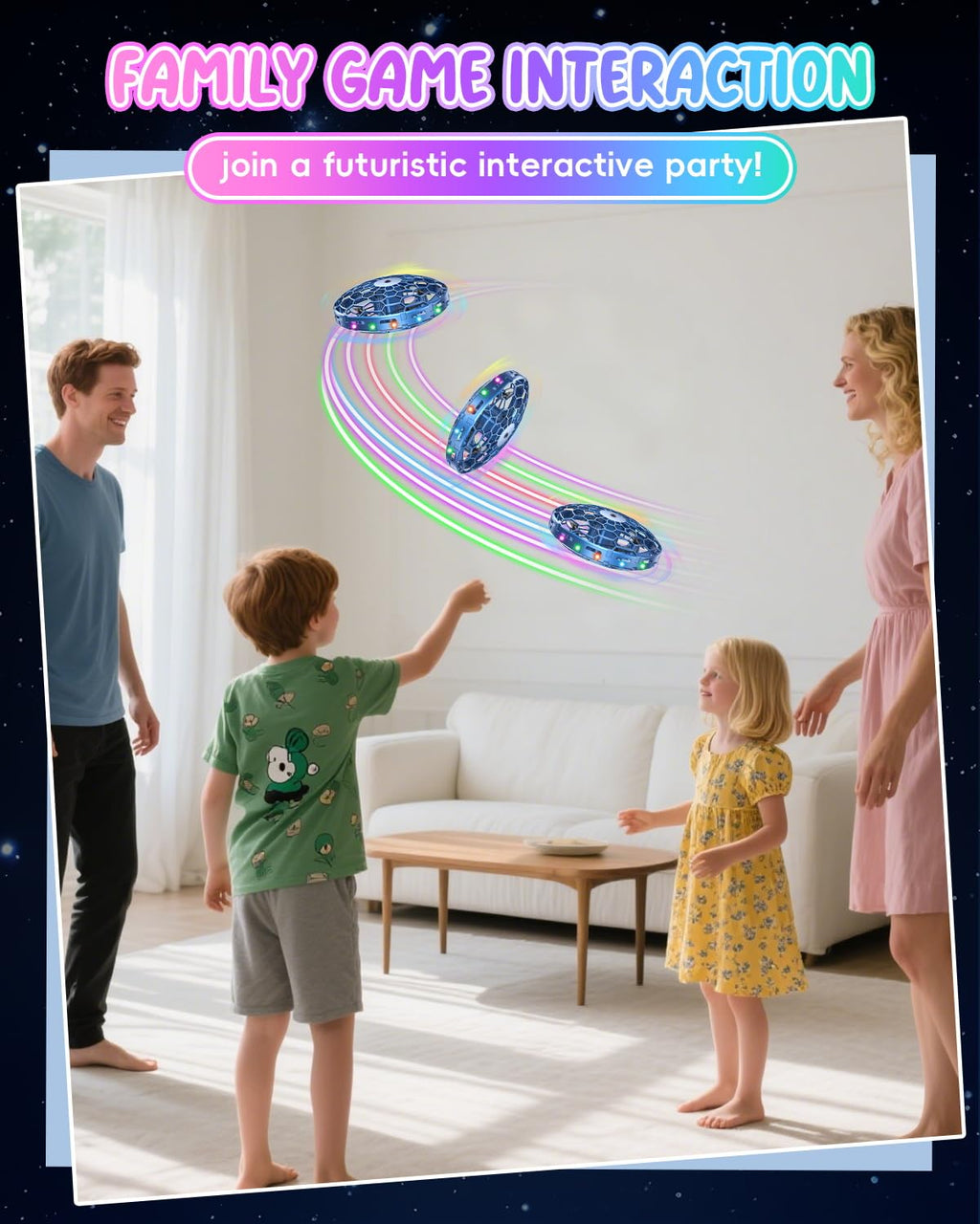 PYMSRTY 360° Дрон с бесконтактным датчиком движения