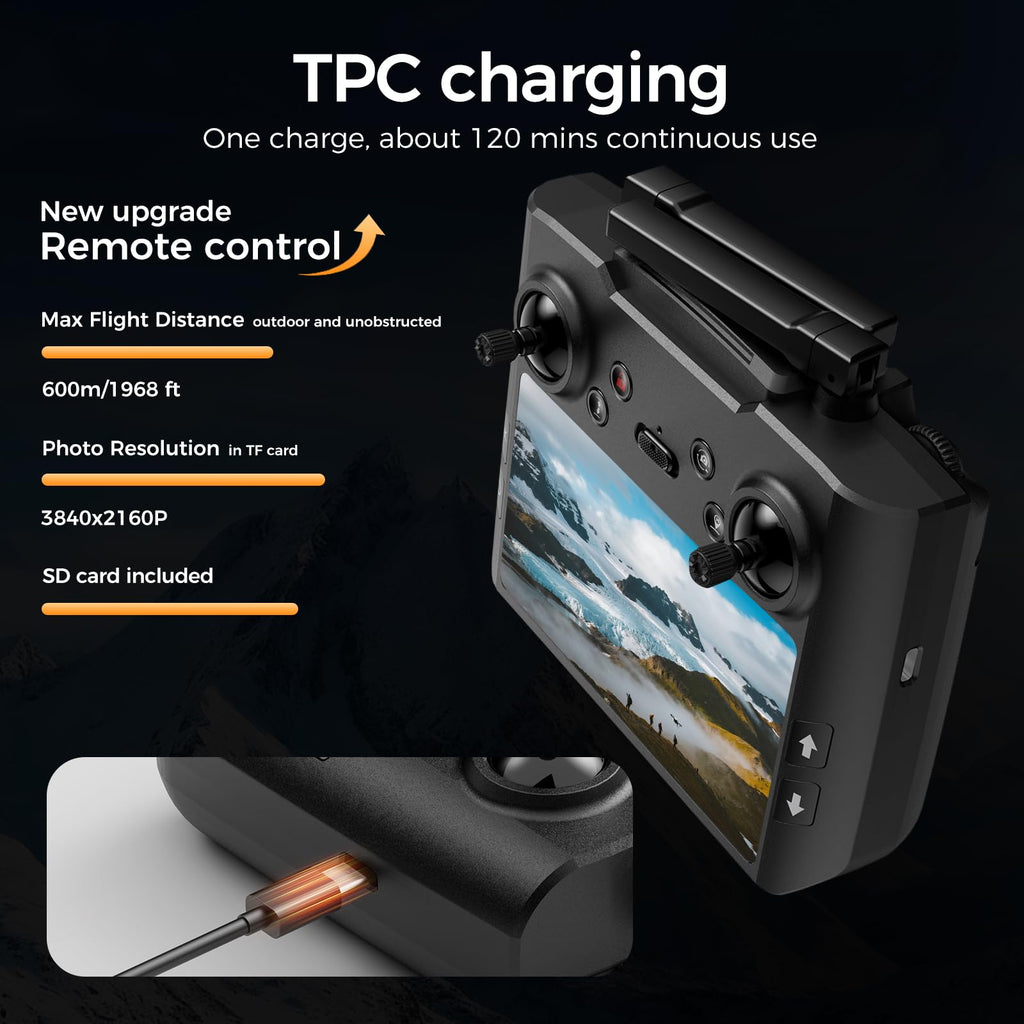 GPS-Drohne mit 4K-Kamera HD-Bildschirm-Controller Acerasoft