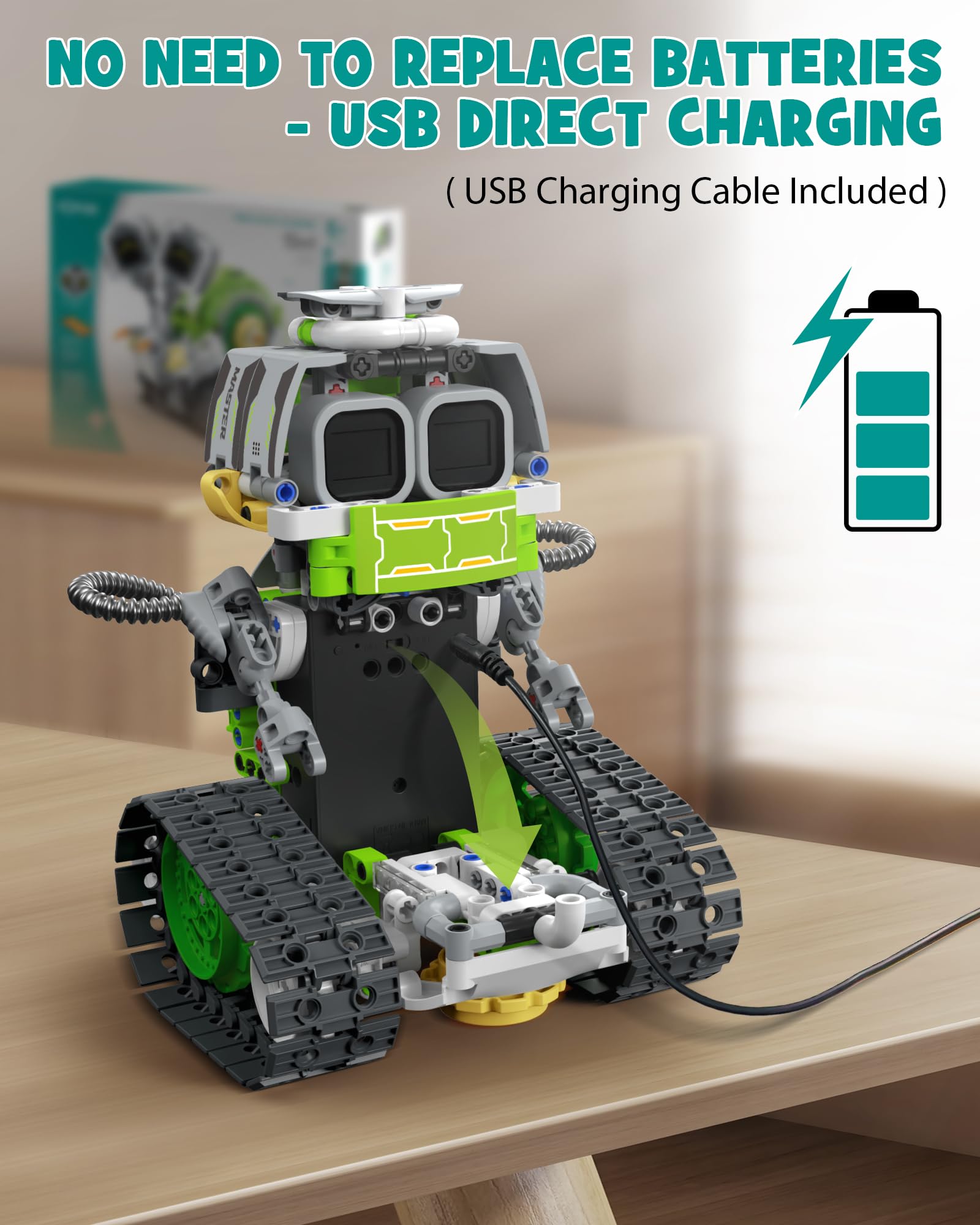 Opmind 5-i-1 STEM AI-robotbyggsats