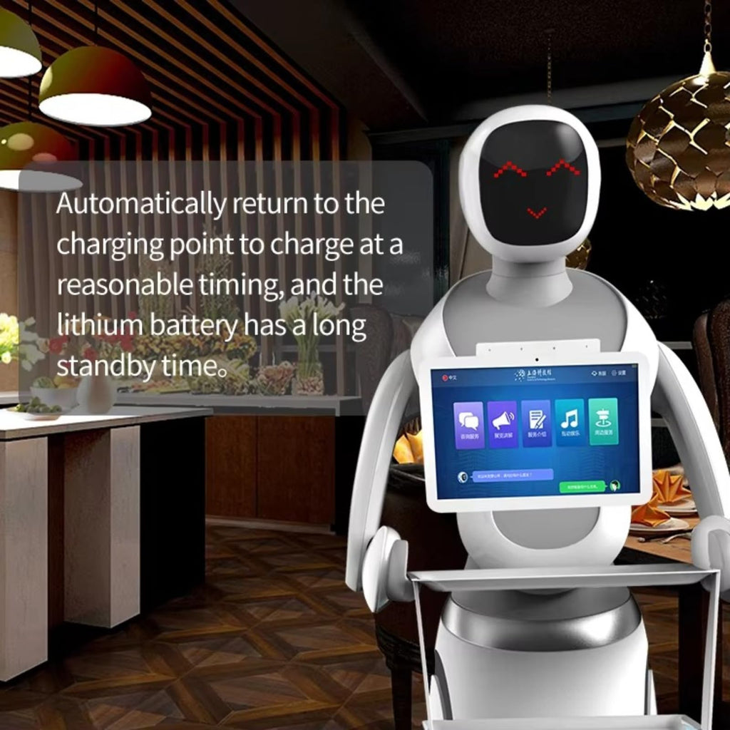 Commercial Food Delivery Robot Autonomous Restaurant Service