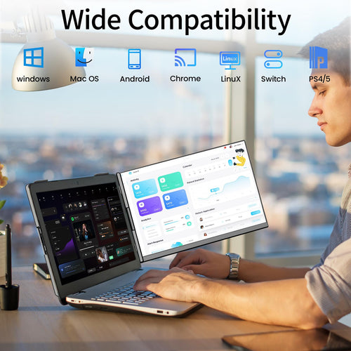 15.6" FHD 1080P Portable Monitor - Detachable Laptop Screen