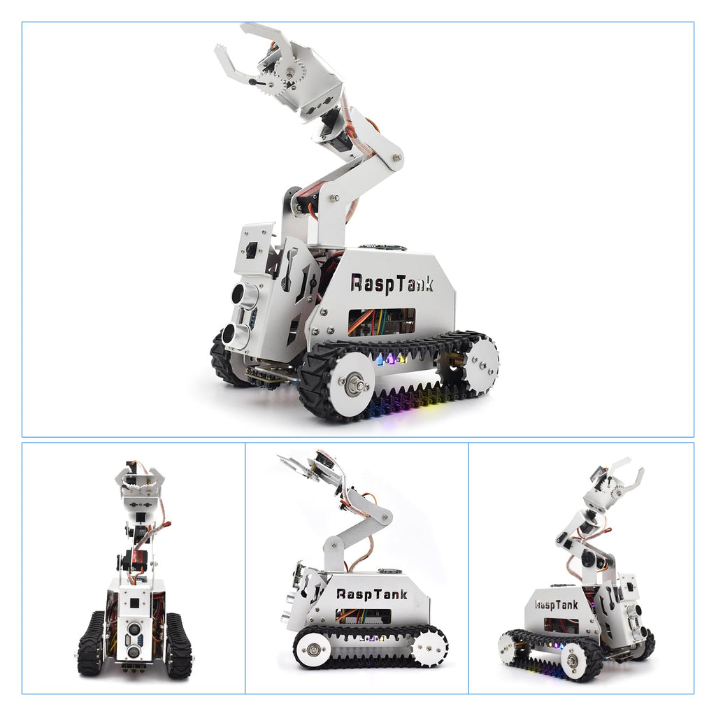 Metall Smart Car Kit mit Roboterarm für Raspberry