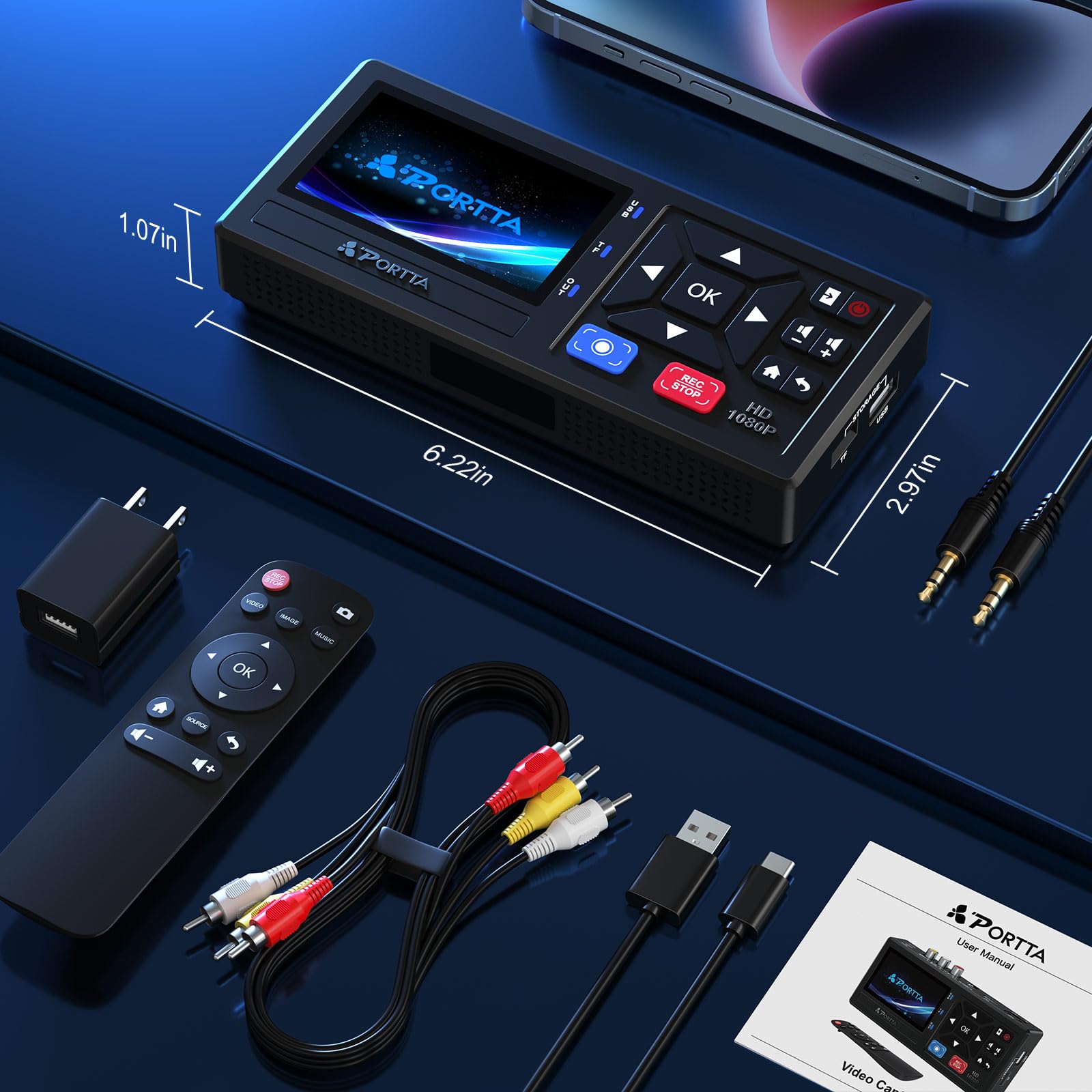 VHS to Digital Converter Video Recorder VD10