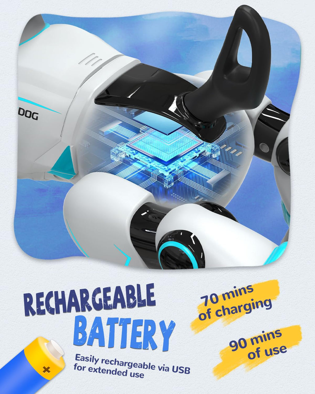 Программируемая Игрушка Робот-Собака с Голосовым Управлением и