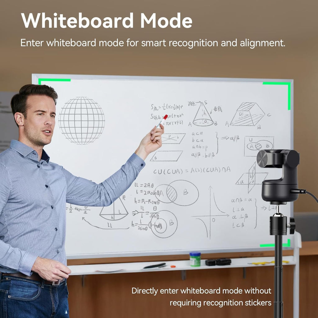 EMEET PIXY Dual-Camera AI PTZ 4K Webcam with Tripod