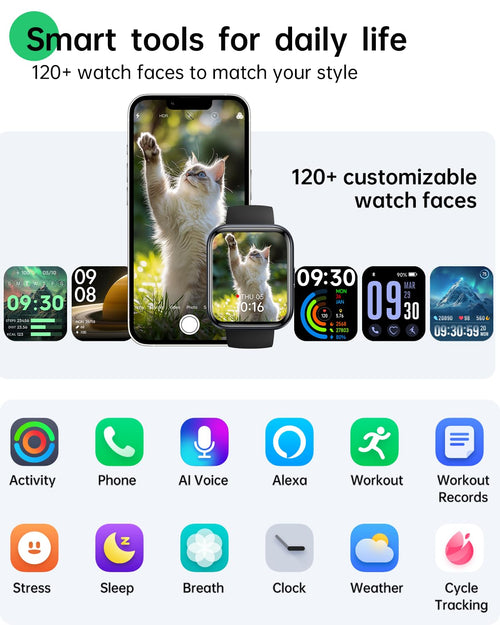 1.83" HD Alexa Smartwatch Fitness-Tracker 120+ Sport