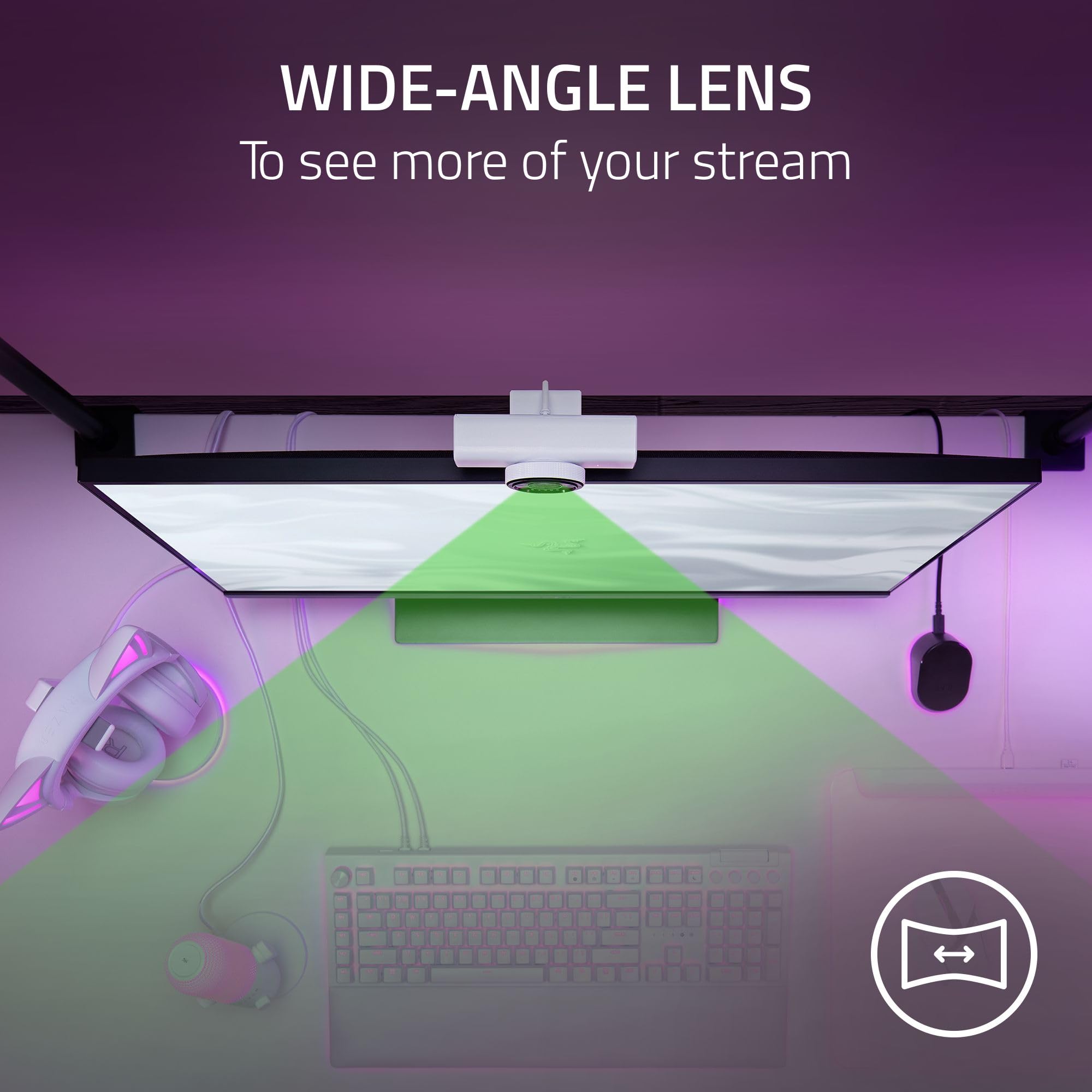 Razer Kiyo V2 X Streaming Webcam White