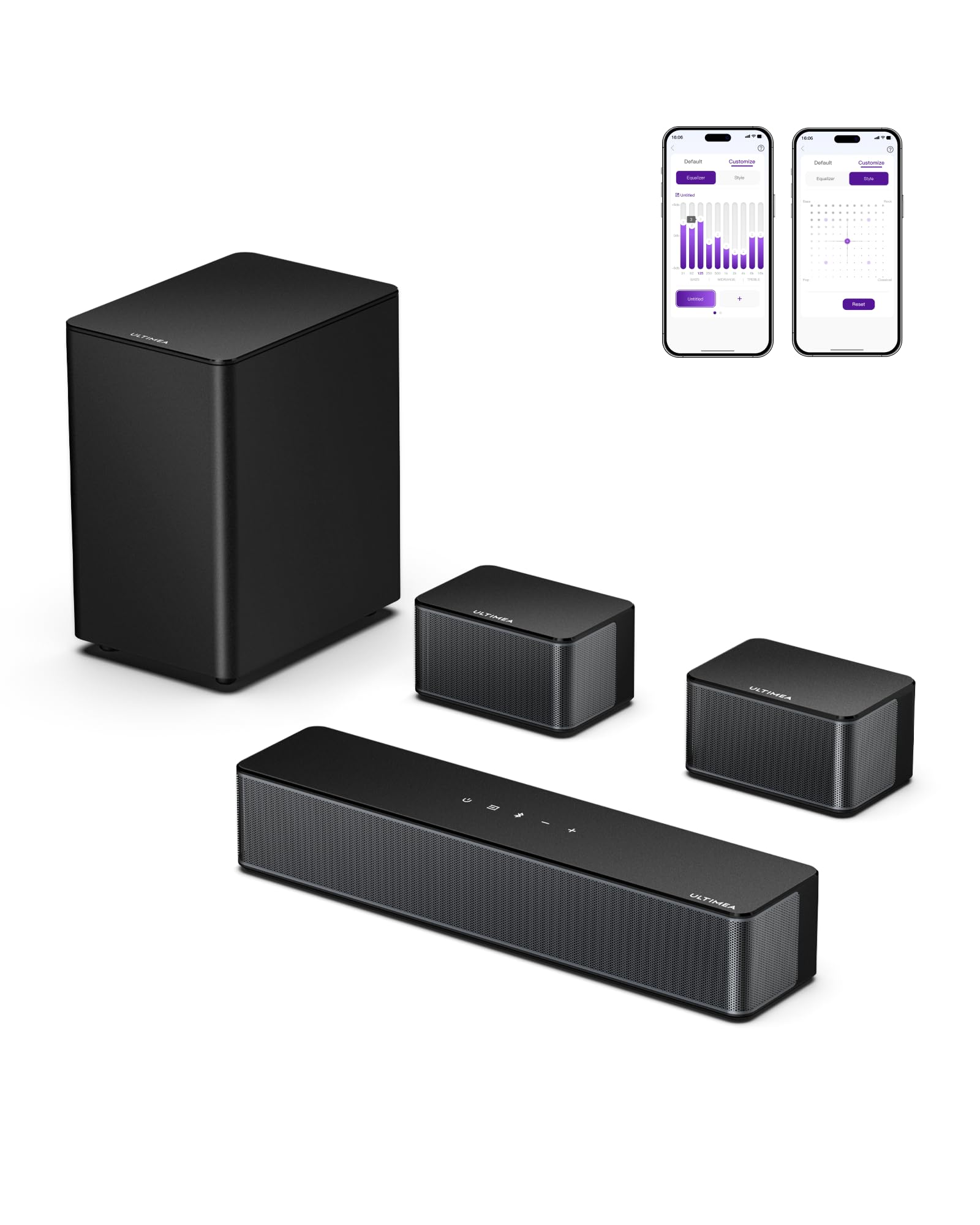 Barra de sonido 5.1 canales con 320W de potencia