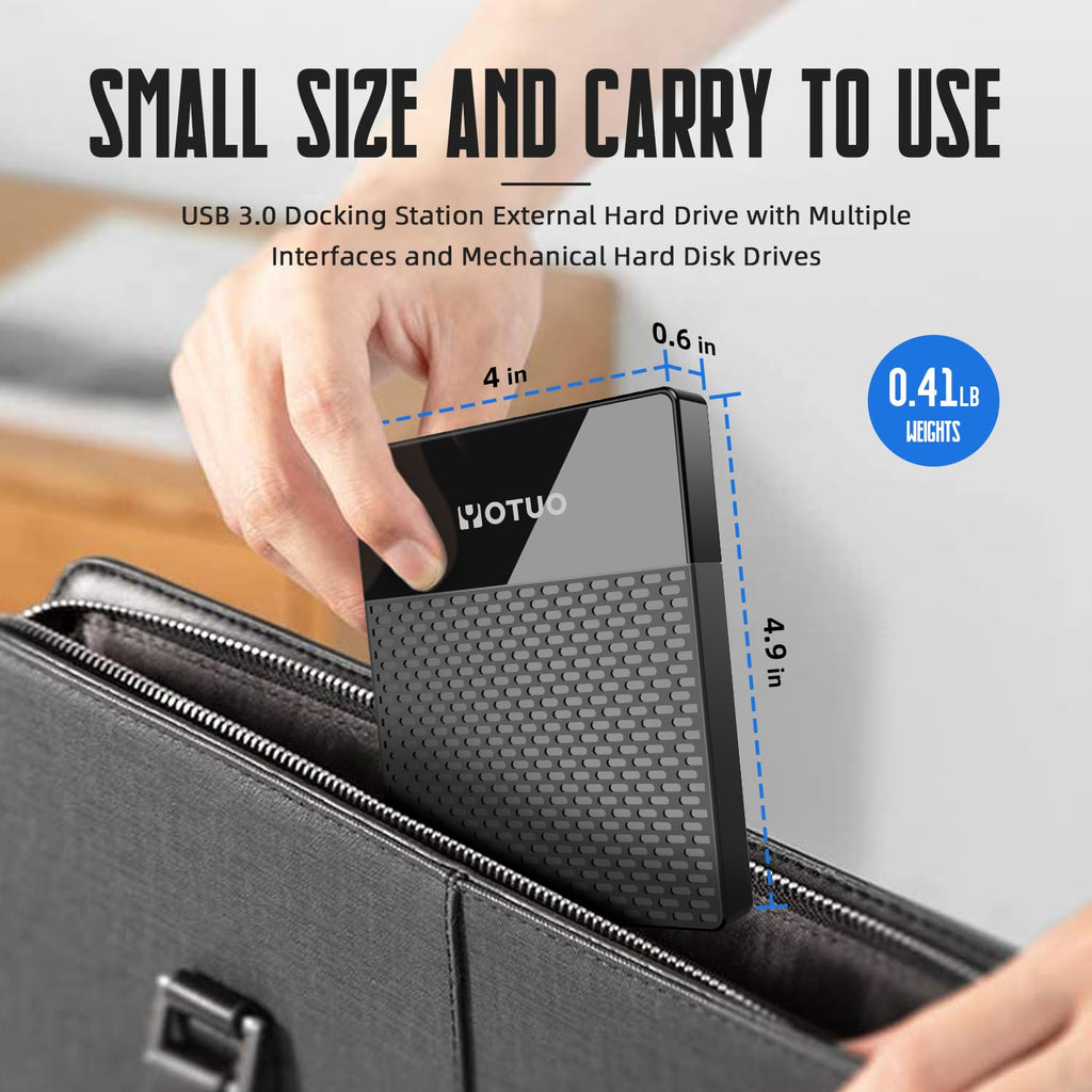 1TB External Hard Drive USB C Multiport Hub 7-in-1